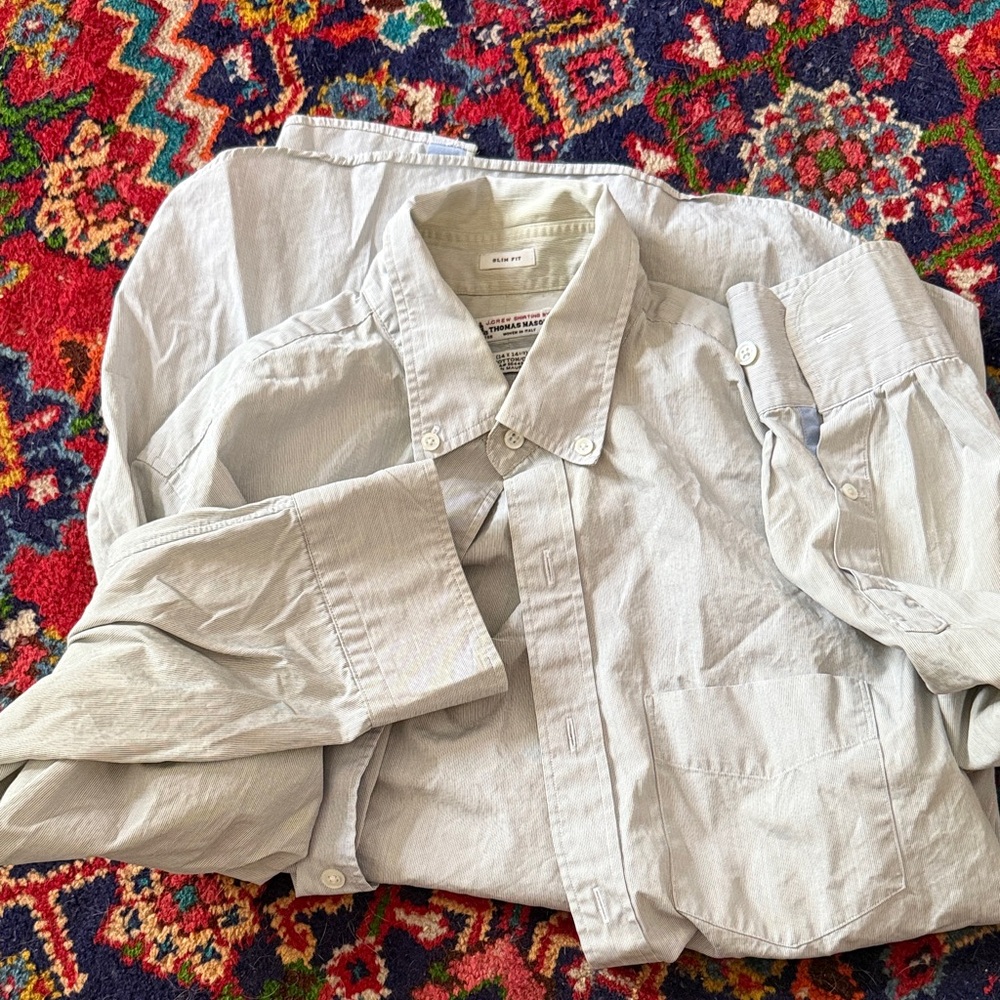 J. Crew Light Gray Men's Dress Shirt